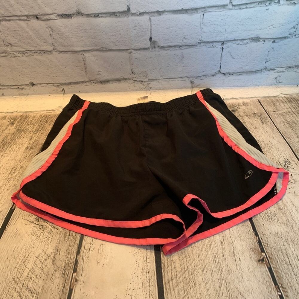 CHAMPION Girl’s Athletic Under Lining Black/Pink/White Shorts / Size XL
